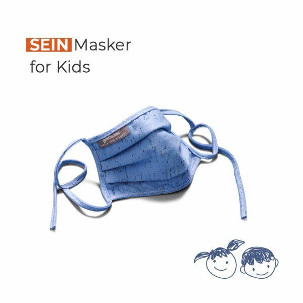 HOLI MASKER SEIN FOR KIDS BLUE FLUFFY
