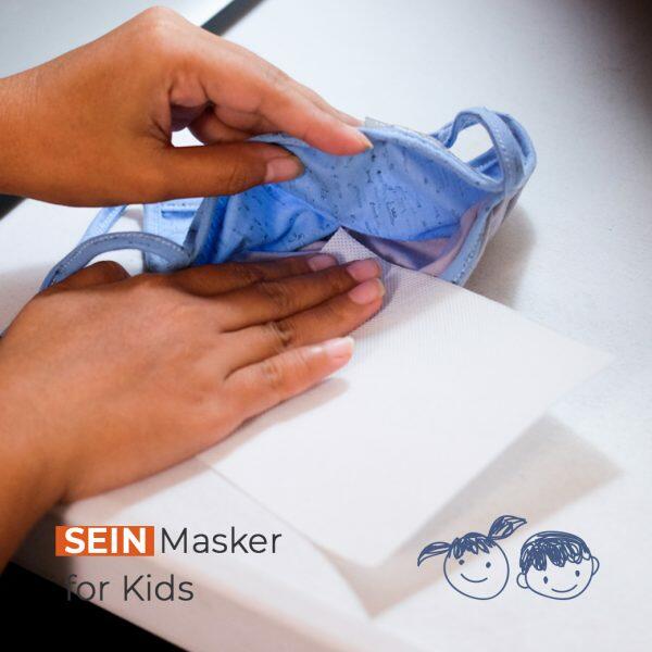 HOLI MASKER SEIN FOR KIDS GREEN FLUFFY - Image 3