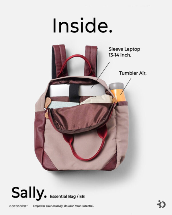 PO SALLY EB 1.0  TAUPE MAROON - Image 7